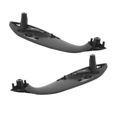 Imagem de Preto frente esquerda/direita maçaneta da porta interna do carro guarnição puxar alça do painel Compatível com bmw 3 4 série f30 f80 maçaneta da porta interior