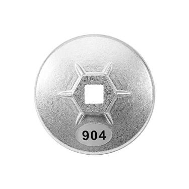 Imagem de Naroote Chave de Filtro de óleo Ferramenta Removedora de Soquete de Alumínio Durável Adequada para Adequada para Hyundia Tampa de Prata de 3,3 '' para Yueda, para