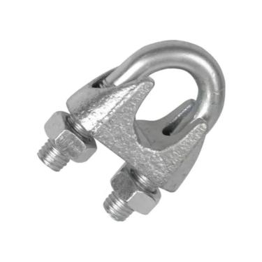 Imagem de Pacote 20 Grampos Leve Clips Para Cabo De Aço 3/8 9Mm