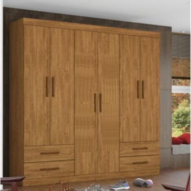 Imagem de Guarda Roupa Hercúles 6 Pts Cinamomo - Carioca Móveis