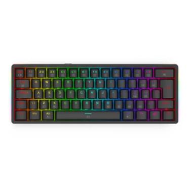Imagem de Teclado Mecânico Gamer Redragon Akali - Abnt2 - Iluminação RGB - Switch Marrom - Preto - K642-RGB