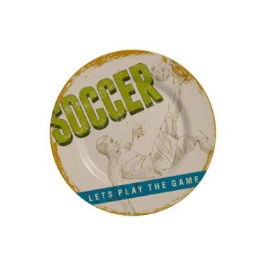 Imagem de Conjunto com 6 Pratos de Sobremesa Football E Futebol Ø21cm - Alleanza