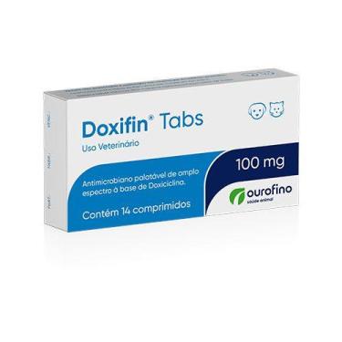 Imagem de Antibiótico Ourofino Doxifin Tabs Para Cães e Gatos -Cartela com 6 ou 