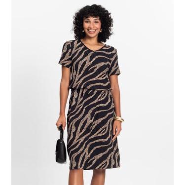 Imagem de Vestido Midi Feminino Select Preto, M, Preto