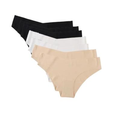 Imagem de Conjunto De 7 Calcinhas Femininas Sem Costura De Cintura V, Sexy, Invi