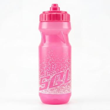Imagem de SQUALO Garrafa de água Sports Squeeze Bike com bico de spray de silicone, válvula de fluxo rápido de 600 ml, frasco de bicicleta para fitness, ciclismo, corrida, ciclismo, garrafas de água fria (rosa)