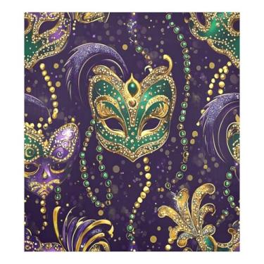 Imagem de Blueangle Máscara de carnaval de carnaval de carnaval capa magnética para lava-louças, decoração de capa frontal de lava-louças, adesivos de eletrodomésticos, adesivos de eletrodomésticos, 58 cm C x