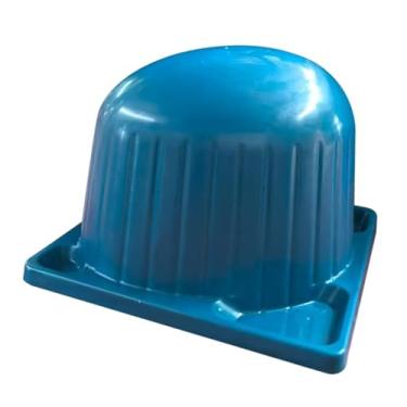 Imagem de FashionCha Suporte para perucas molhadas, expositor multifuncional de mesa para perucas, organizador e suporte para banheiro, salão de beleza e lojas de, Azul