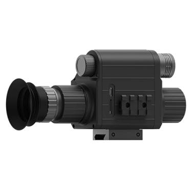 Imagem de Monocular de Visão Noturna Digital 4X 1080P Escopo Infrarrovermelho IR para Caça Vigilância Observação Vida Selvagem Atividades com Gravação Vídeo Captura Fotos Retículas Ajustáveis Resistente a Impac