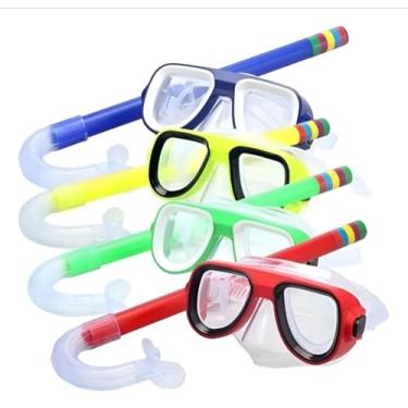 Imagem de Kit de Mergulho Infantil Completo – Máscara de Visão Panorâmica e Snorkel Antirrespingo | Leve, Seguro e Confortável | Diversão Garantida na Piscina, Praia e Cachoeira