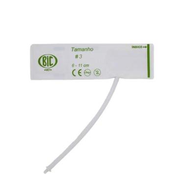 Imagem de Braçadeira Manguito Vet. N3 (6 A 11Cm) 1 Via Desc. Bic Vet