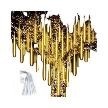 Imagem de Luzes De Cordão LED Em Forma De Chuva De Meteoros Com Bateria Para Nat