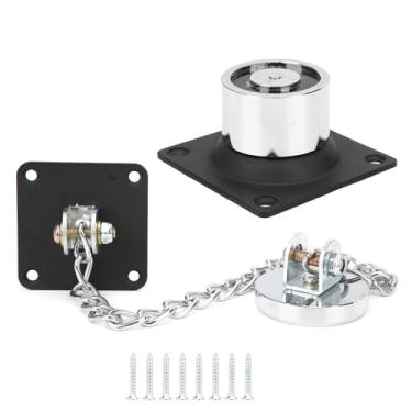 Imagem de QANYEGN Suporte de porta eletromagnético, rolha de sucção forte de 132,3 lb, rolha de sucção de porta de 4 fios para porta de madeira, porta de ferro, porta corta-fogo