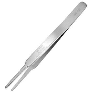 Imagem de Pinça de precisão de aço inoxidável premium profissional de ponta plana redonda para fabricação de joias, artesanato eletrônico