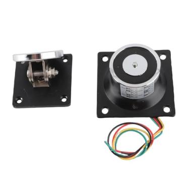 Imagem de QANYEGN Suporte de porta eletromagnético, suporte de sucção forte de 132,3 lb, trava de porta de aço fundido para portas de madeira, ferro e fogo