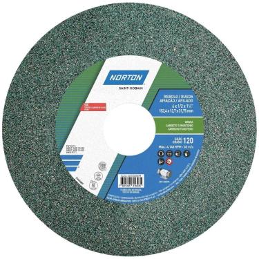 Imagem de Rebolo Reto Para Metal Duro 6 X 1/2 X 1,1/4Pol - Norton