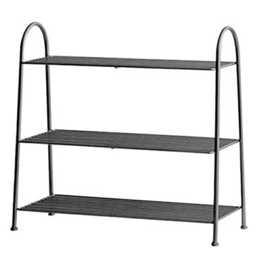 Imagem de Prateleira de sapato organizador de sapateira de metal prateleira de armazenamento prateleira independente de ferro suporte de sapatos para entrada sala de estar quarto dormitório corredor
