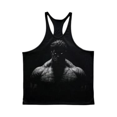 Imagem de Camiseta Sem Mangas Masculina De Verão Com Decote Baixo E Gráficos Do 