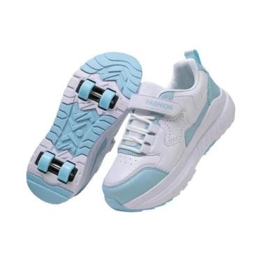 Imagem de Tênis De Patins Para Meninos E Meninas, Calçados Esportivos De 4 Rodas