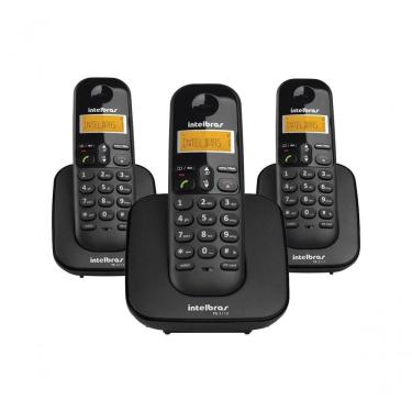 Imagem de Telefone Sem Fio C- Identificador De Chamadas + 2 Ramais Ts3113 Preto 4123103