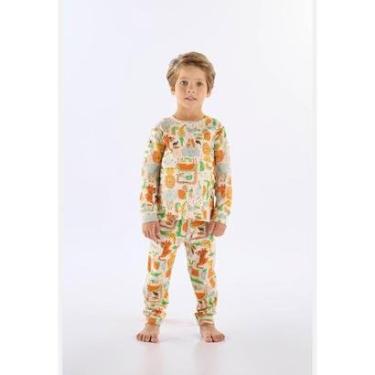 Imagem de Pijama Longo Infantil Unissex Suedine Up Baby-Unissex