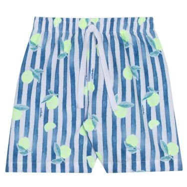 Imagem de Bermuda Infantil Menino Listras e Limões Nini & Bambini-Masculino