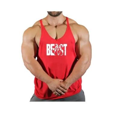 Imagem de Camiseta Sem Mangas Para Academia Masculina, Top De Fitness, T-shirt D