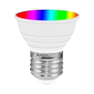 Imagem de Lâmpada LED RGB 15W E27 GU10 Com Controle Remoto IR Inteligente Para L