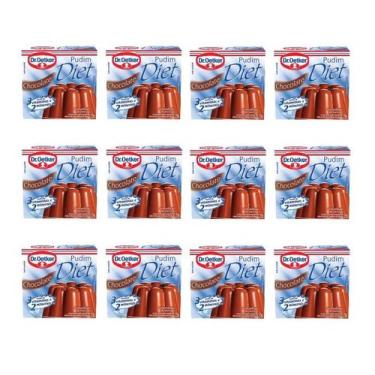 Imagem de Kit c/ 12un Pudim Diet de Chocolate 30g - Dr. Oetker