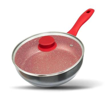 Imagem de Panela Philco Pph240apr Redstone Com Tampa De Vidro 2,7 Litros Cinza/vermelho