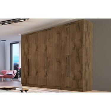 Imagem de Guarda Roupa Casal 6 Portas E 4 Gavetas Oslo Braúna - Europa