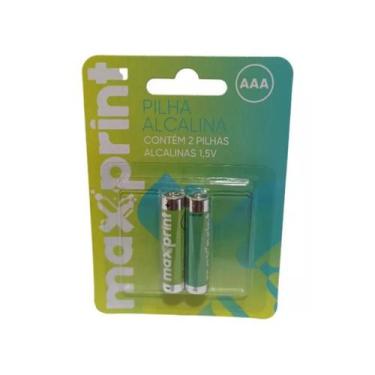 Imagem de Pilha Alcalina AAA Palito Maxprint Cartela C/2 Unidades - Elgin, 2 uni