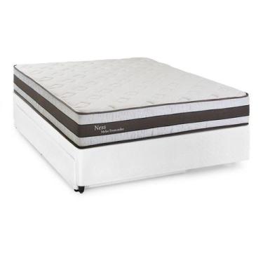 Imagem de Bicama Box Casal com Cama Auxiliar Herval Ness, Molas Ensacadas, 58x13