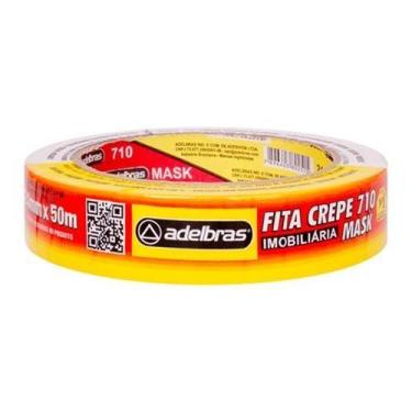 Imagem de Fita Adesiva Crepe Mask 710 24mm X 50m Adelbras