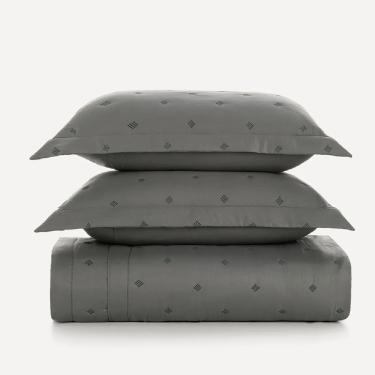 Imagem de Colcha Casal 3 Pecas Poliester com Bordado Juno Karsten