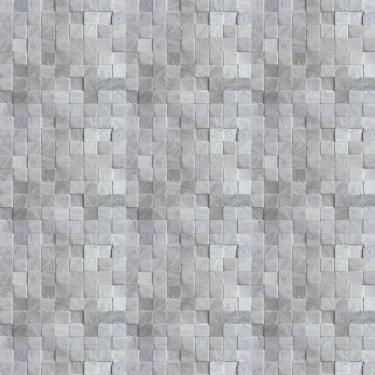 Imagem de Papel De Parede Pedra Mármore Cubos Claros Adesivo Sala