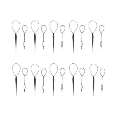 Imagem de Clipe De Cabelo Para Criar Rabo De Cavalo Preto, Conjunto Com 2 Peças,