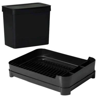 Imagem de Kit Escorredor De Louça + Lixeira De Pia 5 Litros - Paramount Plastico