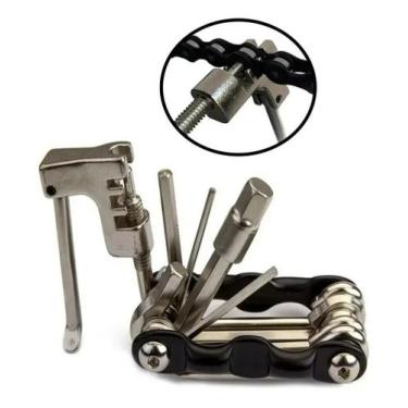 Imagem de Canivete Bike Mtb Kit Ferramentas 12 Funções Chave Corrente Ws-E02F - 