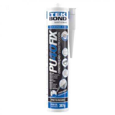 Imagem de Adesivo multiuso em poliuretano 280 ml/387g- PU40FIX (Preto) - TekBond