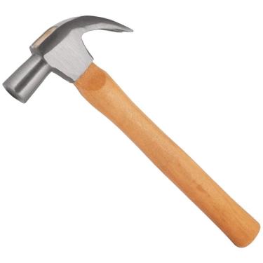 Imagem de Martelo Unha Polido 25Mm Cabo De Madeira Nm Ferramentas