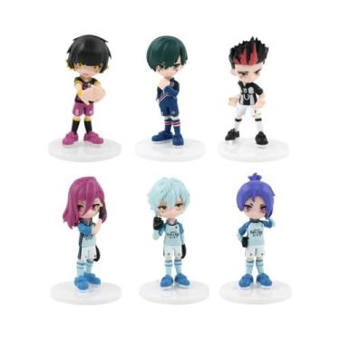 Imagem de Conjunto De Figuras Do Anime Blue Lock 6 Peças, Boneco Isagi Yoichi Ve