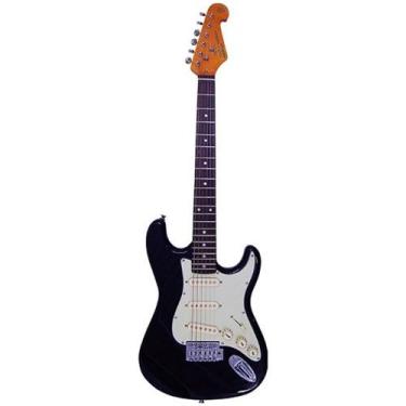 Imagem de Guitarra SX Stratocaster SST62 Preta, Preto