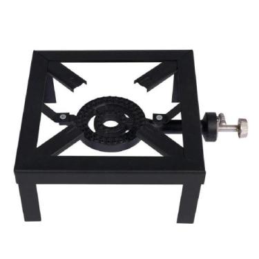 Imagem de Fogao Semi Industrial Portatil Alta Pressao 1 Boca Fogareiro Com Queim