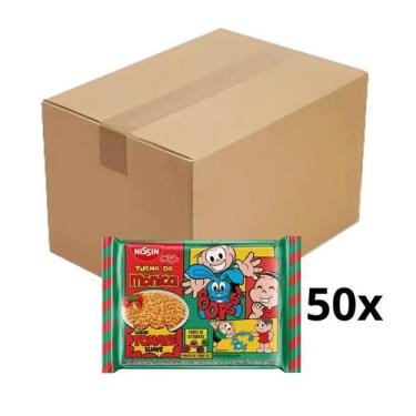 Imagem de Macarrão Instantâneo NISSIN Turma da Mônica Tomate 85g Caixa com 50 Un