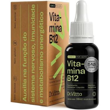 Imagem de Vitamina B12 Metilcobalamina Gotas Dr. Vitta Sublingual de Alta Absorç