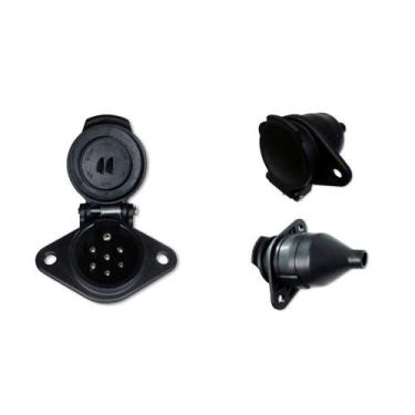 Imagem de ENGATE CARRETA FEMEA 7 POLO REDONDO PLASTICO para CAMINHOES  - DNI