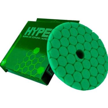 Imagem de Boina de Espuma Hyper 5 Verde Agressiva Acabamento Qualidade - KERS