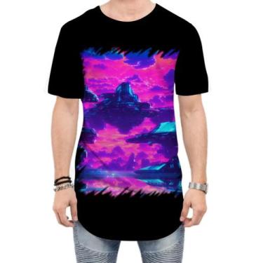 Imagem de Camiseta Longline Landscape Futuro Vaporwave 7 - Kasubeck Store®, GG
