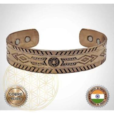 Imagem de Bracelete de Cobre Magnético Ajustável FLUIR TRIBAL